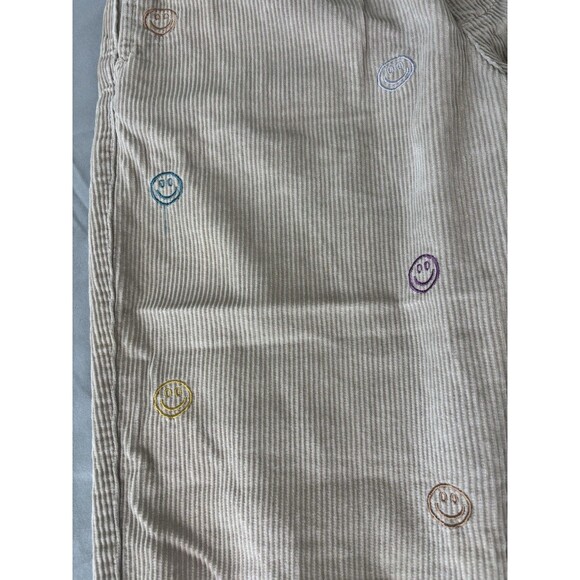 Urban Outfitters Corduroy Smiley Face Baggy Pull on Pants Unisex Small Beige - Picture 2 of 10